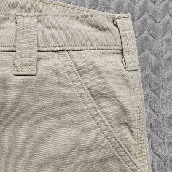 Carhartt Shorts Men’s 42 Beige Carpenter Relaxed Fit Workwear Stretch 102514–232 - Picture 6 of 10